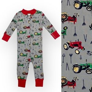 Hanna Andersson Farm Print Zip Sleeper 70 cm